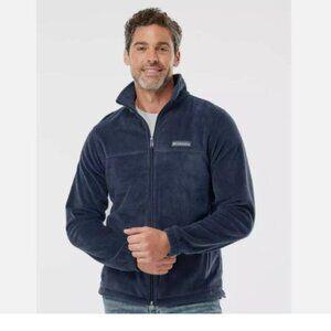 NEW columbia Fleece Jacket Men's Size S Blue Full Zip